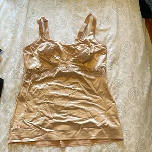 Ruby Ribbon Lace cami - nude